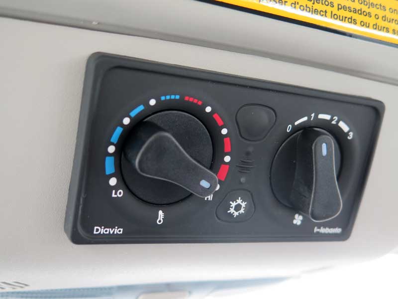 Controls for the Webasto Ford Transit HVAC system